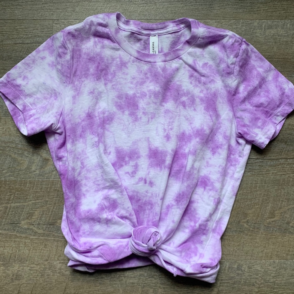 Purple tie dye t-shirt